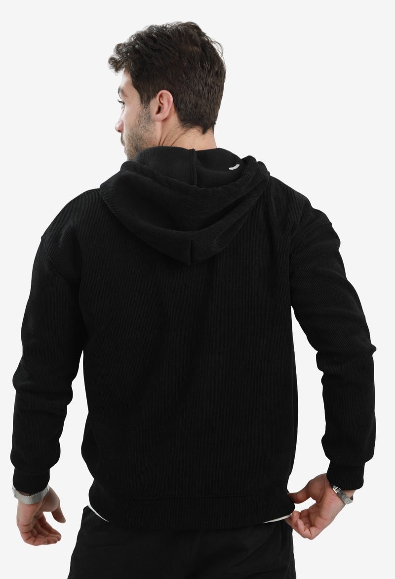 وايت رابيت هودي رجالي أساسي من وايت رابيت مبطن بفرو داخلي بسحاب كامل - Image 4